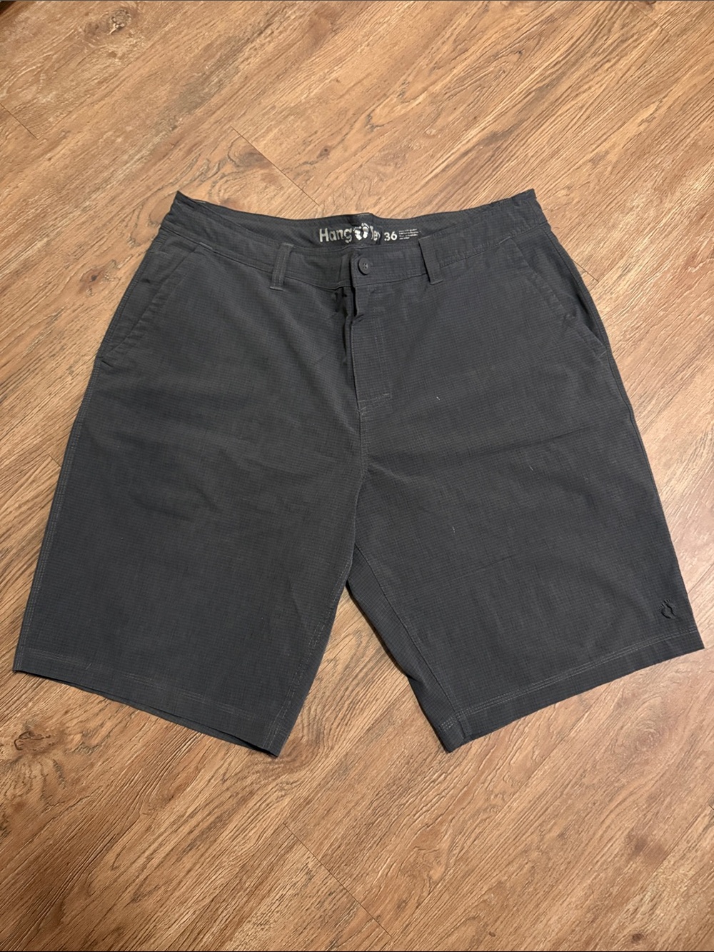 Hang Ten Men's Flat Front Black Shorts